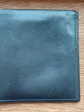 Launer & Co. Made in England Black Luxury Old Money Leather Card Bifold Wallet